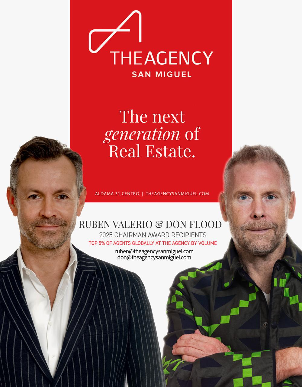 Ruben Valerio and Don Flood with The Agency 2025 Global Chairman Award
