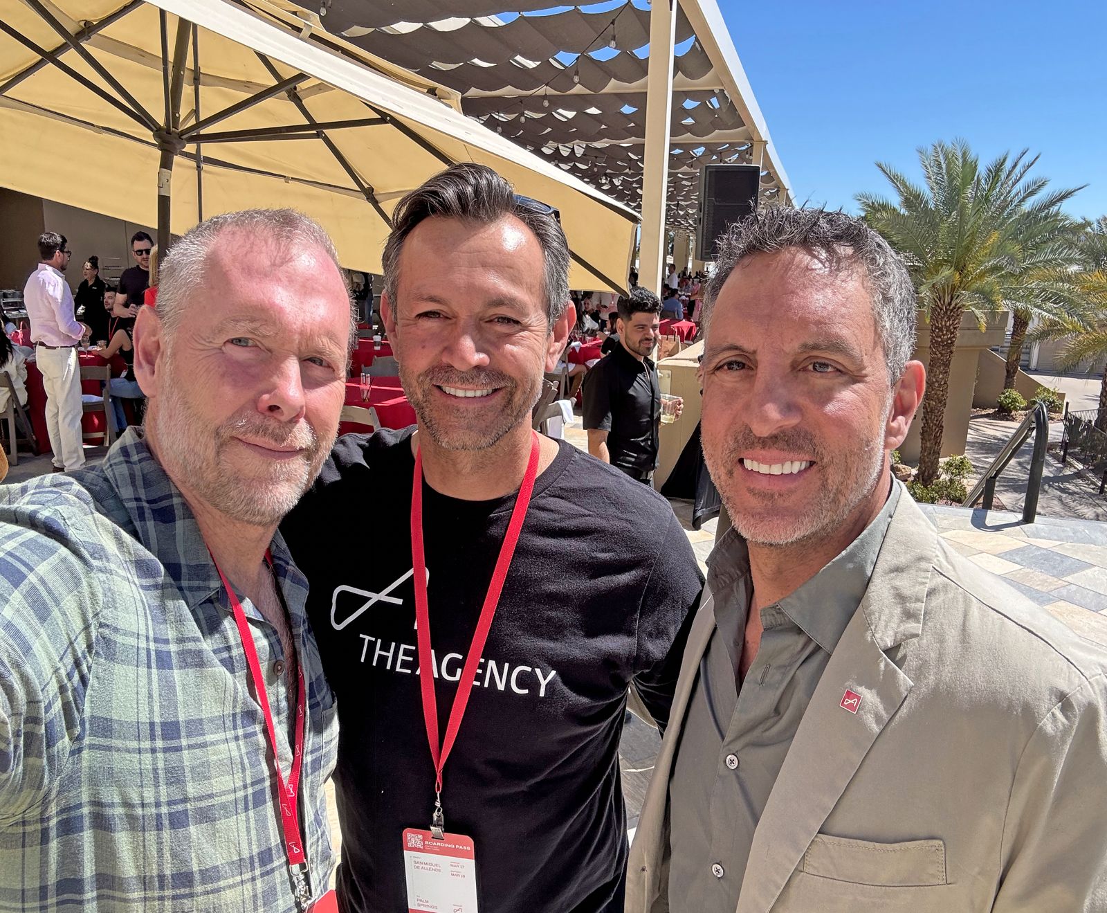 Don Flood and Ruben Valerio with Mauricio Umansky